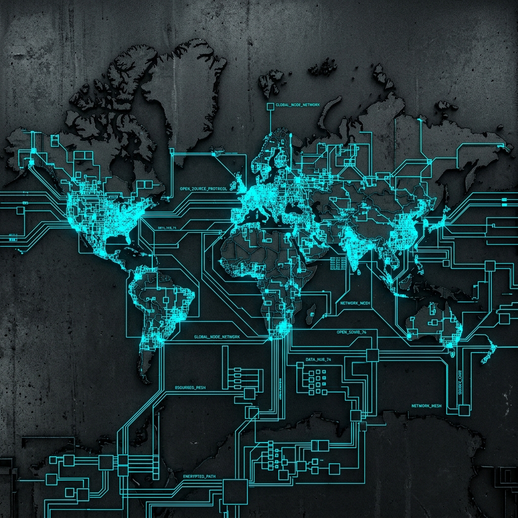 Global Node Network Diagram
